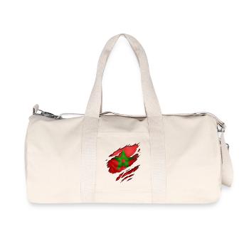 morocco maroc - Sac de sport en toile recyclée Stanley/Stella - blanc naturel - Devant