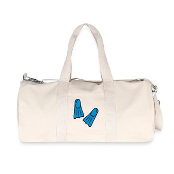 Cadeaux drôles pour les plongeurs - Sac de sport en toile recyclée Stanley/Stella - blanc naturel - Devant
