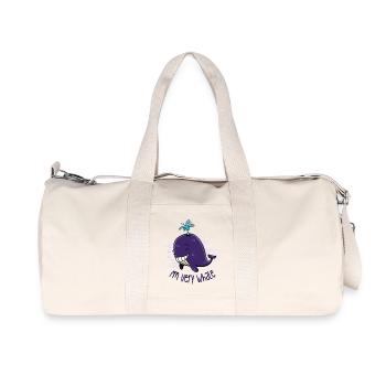 I'm very whale - Sac de sport en toile recyclée Stanley/Stella - blanc naturel - Devant