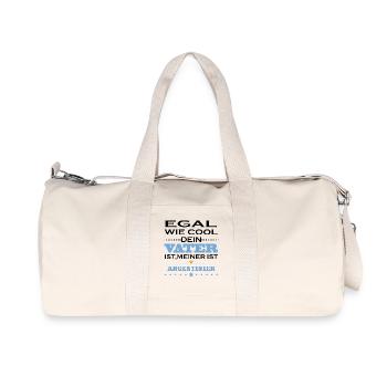 Egal wie cool vater geschenk Argentinien - Recycelte Canvas-Sporttasche von Stanley/Stella - Naturweiß - Vorne