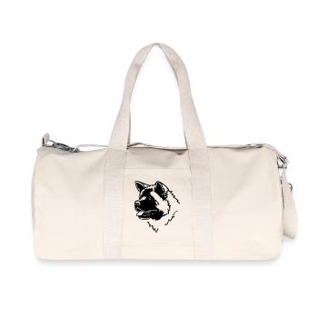 American Akita Tête - Sac de sport en toile recyclée Stanley/Stella - blanc naturel - Devant