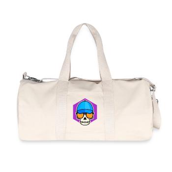 Cool Skull Kid - Recycled Canvas Sports Bag by Stanley/Stella - natural - Front