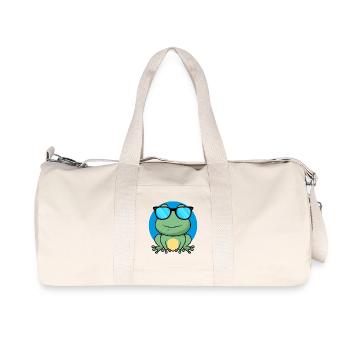 Cool Frog - Recycled Canvas Sports Bag by Stanley/Stella - natural - Front