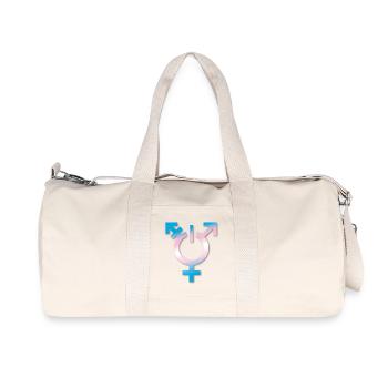 transgender flagge trans LBGTQ queer ON coming out - Recycled Canvas Sports Bag by Stanley/Stella - natural - Front