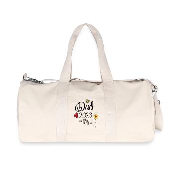 Dad 2023 - Recycled Canvas Sports Bag by Stanley/Stella - natural - Front