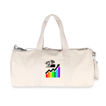 Meilleurs résultats graphique coloré fille ordinateur portable - Sac de sport en toile recyclée Stanley/Stella - blanc naturel - Devant