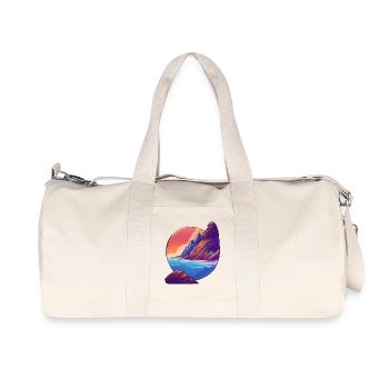 Sunrise Sea Island Holiday - Recycled Canvas Sports Bag by Stanley/Stella - natural - Front
