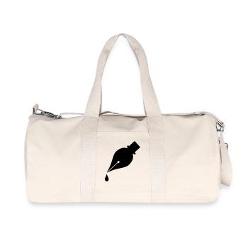 Ink pen with drop of ink - Recycled Canvas Sports Bag by Stanley/Stella - natural - Front