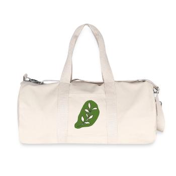 Feuilles - Sac de sport en toile recyclée Stanley/Stella - blanc naturel - Devant