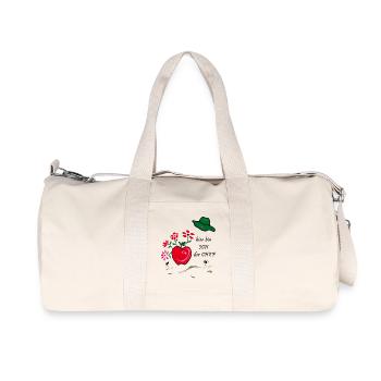 Garten, Apfel, Ameisen - Recycelte Canvas-Sporttasche von Stanley/Stella - Naturweiß - Vorne