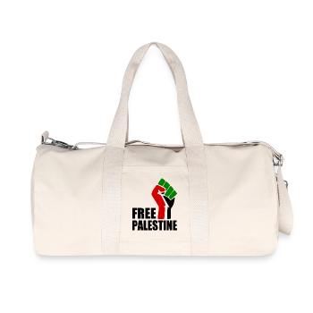 Free palestine - Recycelte Canvas-Sporttasche von Stanley/Stella - Naturweiß - Vorne