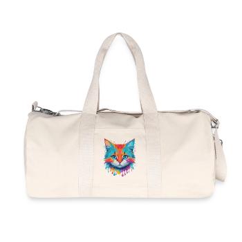Niedliche Katze - Recycelte Canvas-Sporttasche von Stanley/Stella - Naturweiß - Vorne
