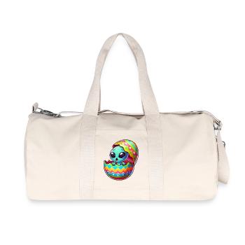 Conception colorée d’oeuf de Pâques extraterrestre éclosion - Sac de sport en toile recyclée Stanley/Stella - blanc naturel - Devant
