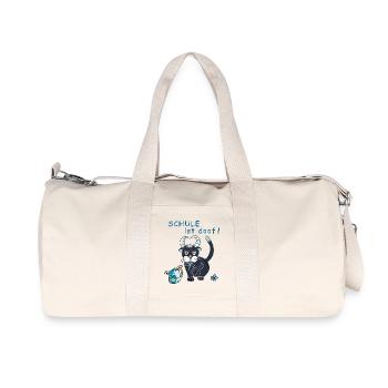 L’école est stupide - Sac de sport en toile recyclée Stanley/Stella - blanc naturel - Devant