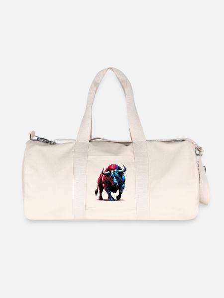 Stier - Recycelte Canvas-Sporttasche von Stanley/Stella - Naturweiß