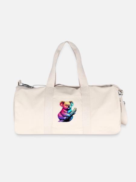 Koala - Recycelte Canvas-Sporttasche von Stanley/Stella - Naturweiß