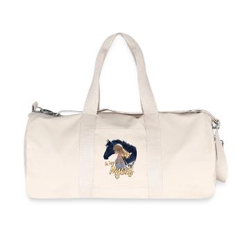 Art und Weise ich selbst zu sein - Recycelte Canvas-Sporttasche von Stanley/Stella - Naturweiß - Vorne