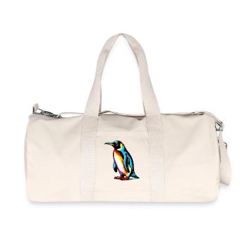 Penguin - Recycled Canvas Sports Bag by Stanley/Stella - natural - Front