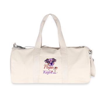 Drôle de chien - Sac de sport en toile recyclée Stanley/Stella - blanc naturel - Devant