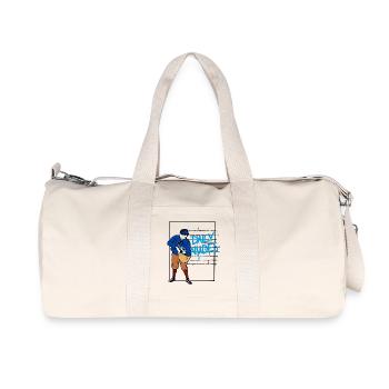 Daily Nudes Retro Post Design - Recycelte Canvas-Sporttasche von Stanley/Stella - Naturweiß - Vorne