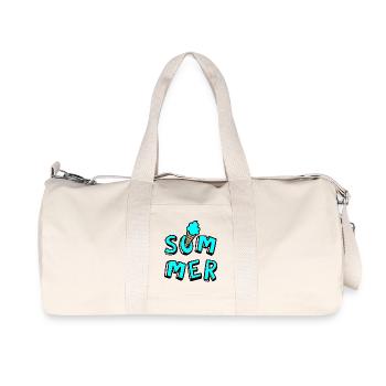 Summer Cream Waffle Comic Style Fun Joie de vivre Fan - Recycled Canvas Sports Bag by Stanley/Stella - natural - Front