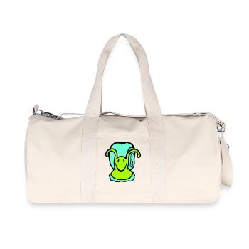 snail shell snail slug cute sweet - Recycled Canvas Sports Bag by Stanley/Stella - natural - Front