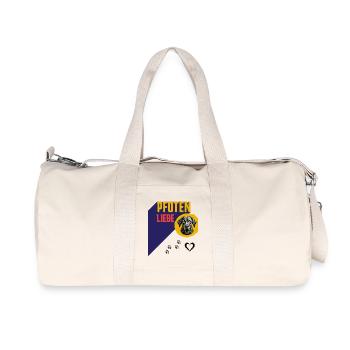 Paws Love Dog Illustration - Recycled Canvas Sports Bag by Stanley/Stella - natural - Front