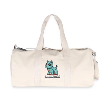 Love.exe Dog Pixel Robo - Recycled Canvas Sports Bag by Stanley/Stella - natural - Front