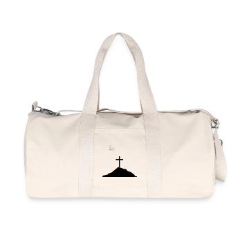 Dove of peace and cross on mountain - Recycled Canvas Sports Bag by Stanley/Stella - natural - Front
