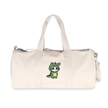 Chat crocodile Kawaii - Sac de sport en toile recyclée Stanley/Stella - blanc naturel - Devant