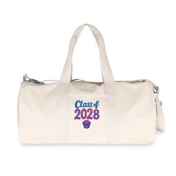 Cupcake-Gradient der Klasse 2028 - Recycelte Canvas-Sporttasche von Stanley/Stella - Naturweiß - Vorne