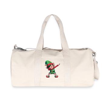 Tapoter l’Elf de Noël Dab Noël - Sac de sport en toile recyclée Stanley/Stella - blanc naturel - Devant