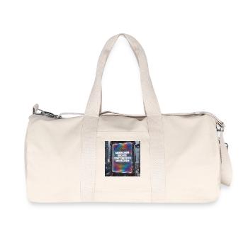 Human rights instead of right-wing people Future Design - Recycled Canvas Sports Bag by Stanley/Stella - natural - Front