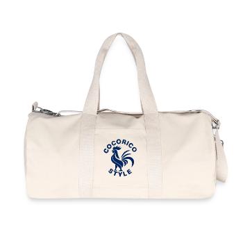 Cocorico Style  - Sac de sport en toile recyclée Stanley/Stella - blanc naturel - Devant