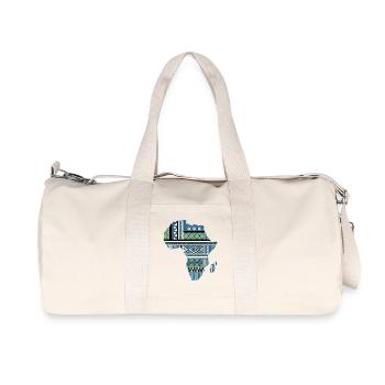 Carte de l’Afrique Tribale - Sac de sport en toile recyclée Stanley/Stella - blanc naturel - Devant