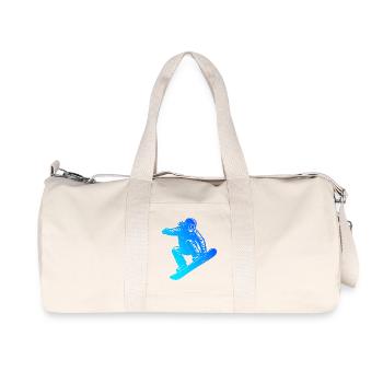 Kurz und klar Snowboard - Recycelte Canvas-Sporttasche von Stanley/Stella - Naturweiß - Vorne