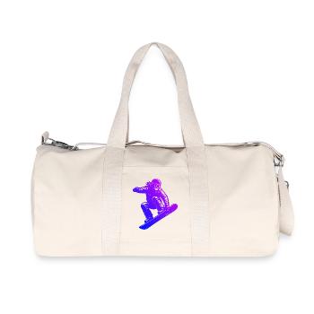 Frisches Snowboard Motiv für Snowboard - Recycelte Canvas-Sporttasche von Stanley/Stella - Naturweiß - Vorne