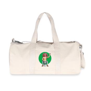 DJEMBE – Ton & Bild - Recycelte Canvas-Sporttasche von Stanley/Stella - Naturweiß - Vorne