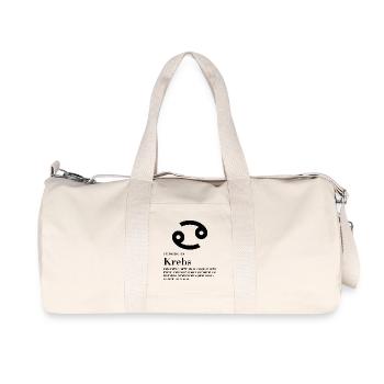 Signe du zodiaque Cancer - Sac de sport en toile recyclée Stanley/Stella - blanc naturel - Devant