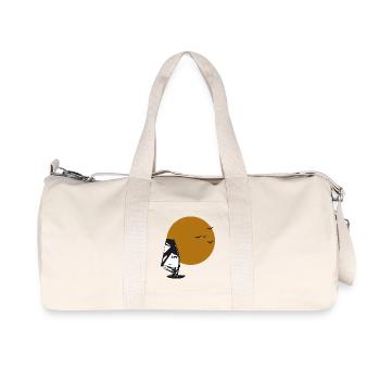 windsurfer_sonne_ohne - Recycled Canvas Sports Bag by Stanley/Stella - natural - Front
