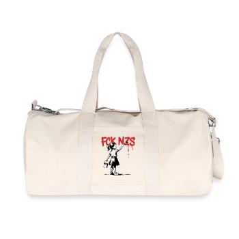 de nazis - T-shirt antifasciste - Sac de sport en toile recyclée Stanley/Stella - blanc naturel - Devant