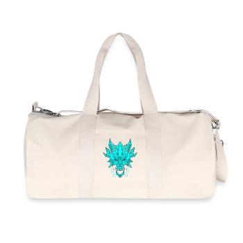 Tête de dragon de glace géométrique - Sac de sport en toile recyclée Stanley/Stella - blanc naturel - Devant