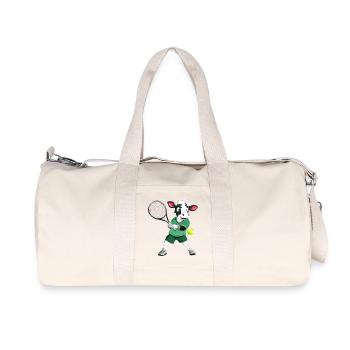 Vache de tennis - Sac de sport en toile recyclée Stanley/Stella - blanc naturel - Devant