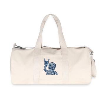 Décors de cuivres de robots rétro - Sac de sport en toile recyclée Stanley/Stella - blanc naturel - Devant