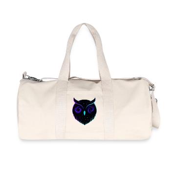 Chouette Cosmique Galaxie Rapace Nocturne - Sac de sport en toile recyclée Stanley/Stella - blanc naturel - Devant