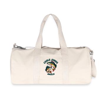 Les gars cool pêchent - Sac de sport en toile recyclée Stanley/Stella - blanc naturel - Devant