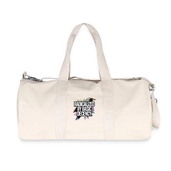 Radicalized by Basic Decency Statement - Recycled Canvas Sports Bag by Stanley/Stella - natural - Front