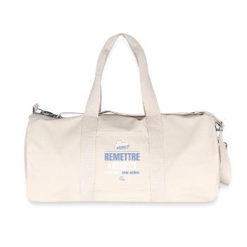 Remettre à demain est un talent sous-estimé - Sac de sport en toile recyclée Stanley/Stella - blanc naturel - Devant