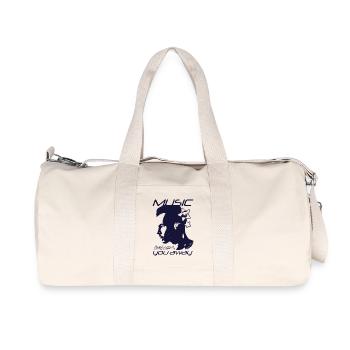 Musik, die dich weit führt - Recycelte Canvas-Sporttasche von Stanley/Stella - Naturweiß - Vorne