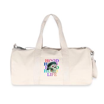Hood Life Skull T-Shirt design. - Recycled Canvas Sports Bag by Stanley/Stella - natural - Front